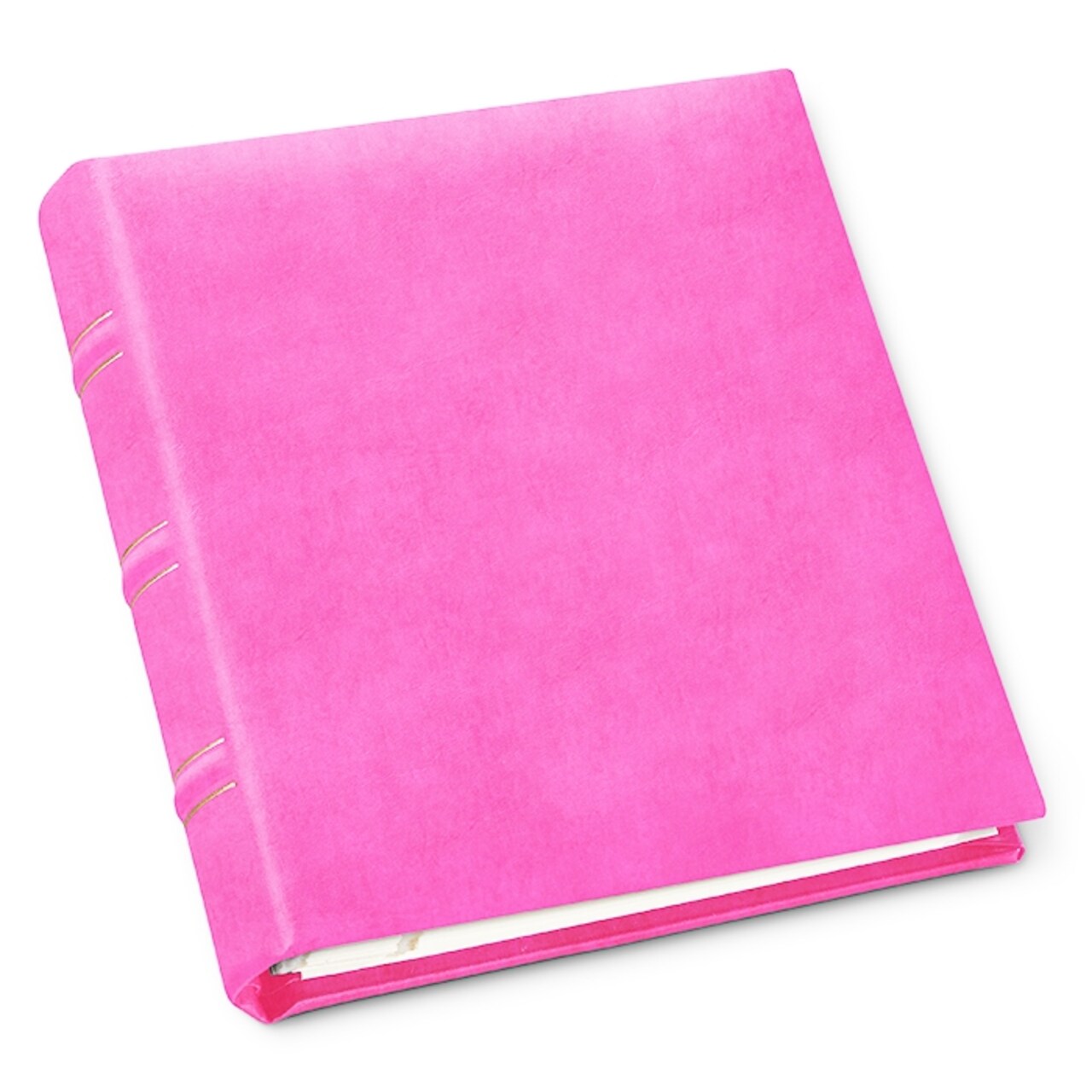 Gallery Leather Travel Photo Album Holds 4x6 Photos, 3 Ring Binder, 50 Pages for 50 Photos, Fillable, Handcrafted – 6.5” x 5.5”